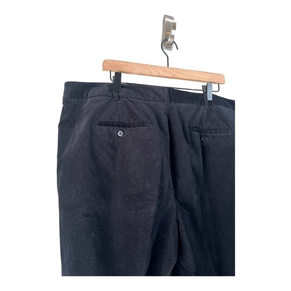Talbots Signature Black Velvet Trousers Pants Cuffed Ankles in Size 18W Woman - Picture 13 of 13